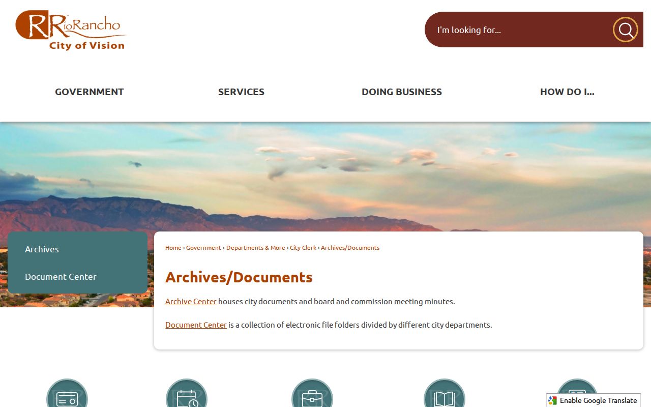 Rio Rancho city directory research using City Document Center records