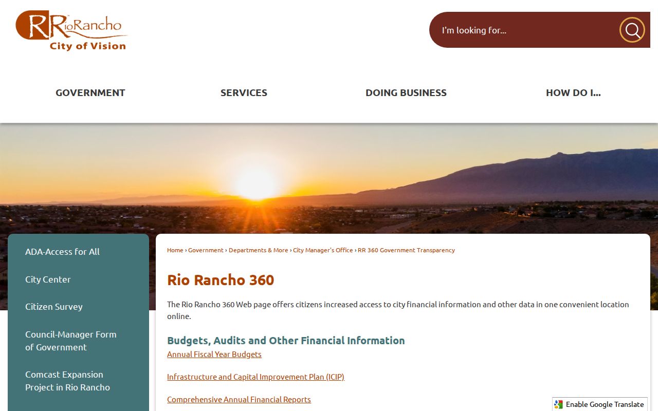 Rio Rancho neighbors government transparency and released records portal